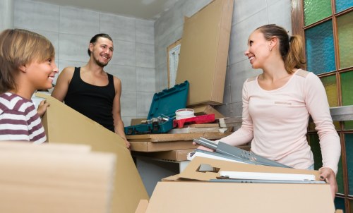 Packing boxes and protective materials for a Knightsbridge home move