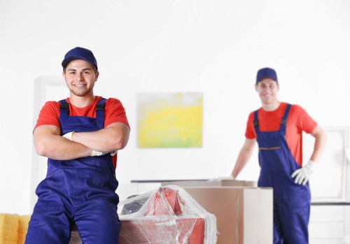 Customer choosing a trusted payment method for Knightsbridge Man And Van