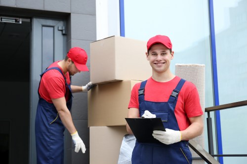 Removal team planning a Knightsbridge home move