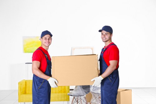 Professional removal team planning a move in Knightsbridge