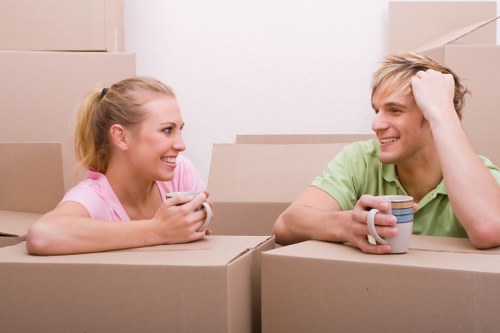 Movers handling student belongings in Knightsbridge