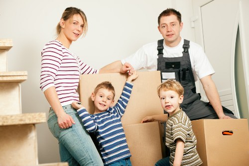 Careful moving service outside a Knightsbridge property