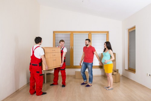 Fragile household items prepared for Knightsbridge removals