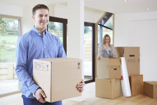 Local office relocation team managing furniture and equipment in Knightsbridge
