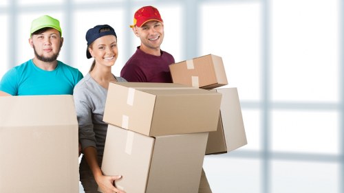 Planned office relocation in Knightsbridge with moving team coordination