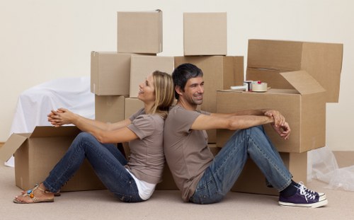 Professional Knightsbridge van and man service handling furniture