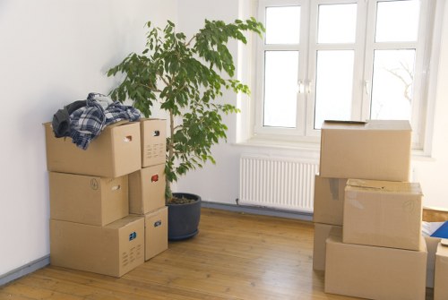 Professional movers loading a truck safely in Knightsbridge