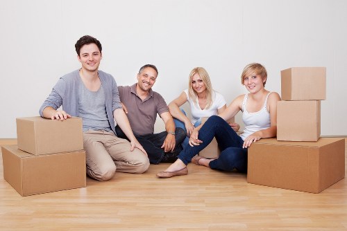Removals van ready for a short-notice move in Knightsbridge