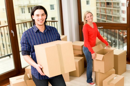 A selection of removal boxes and packing supplies for Knightsbridge
